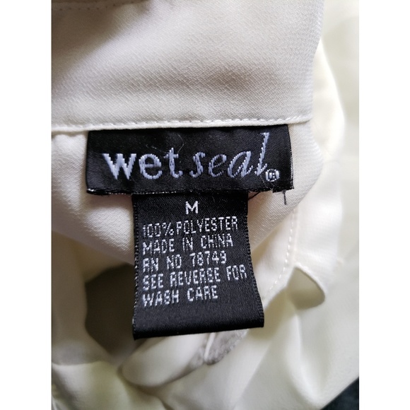 Sheer white button up - Picture 3 of 3